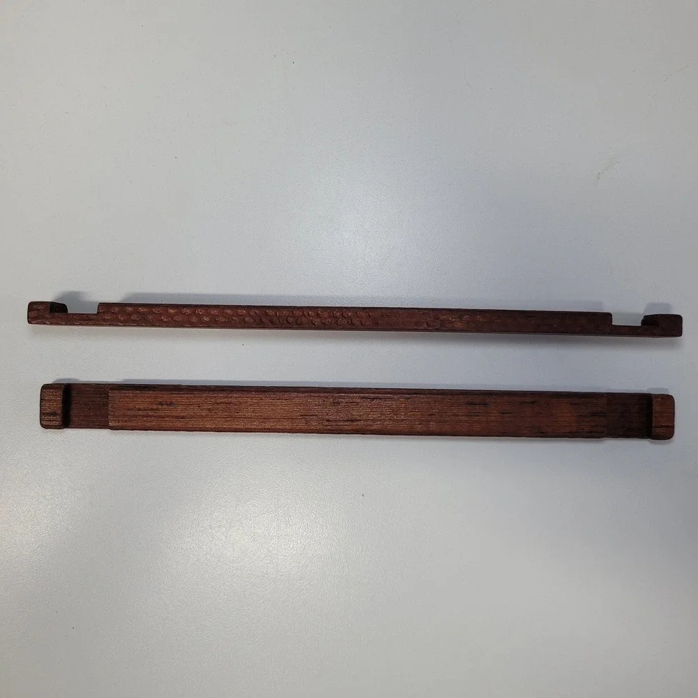 Replacement Flat Hammered Building Logs 10.5 Inch Wood 2pc Toy Construction